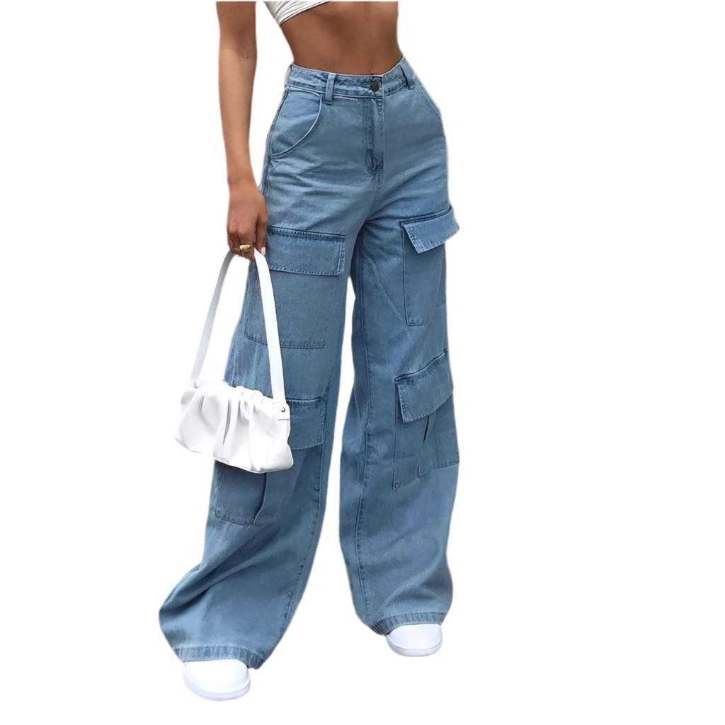 Mid-Rise Straight Leg Jeans